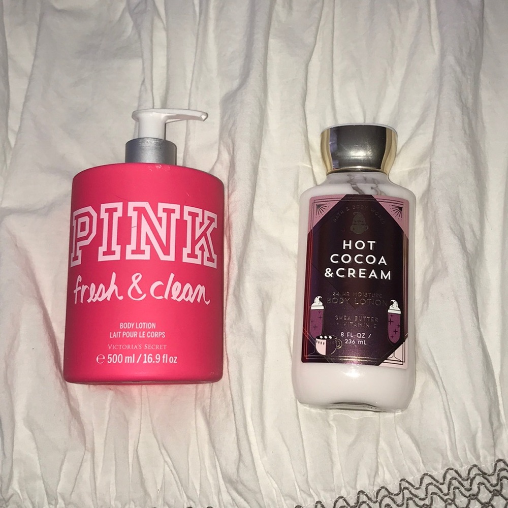 BOTH Pink VS and Bath and Body Works Lotion